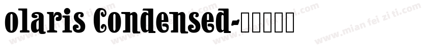 olaris Condensed字体转换